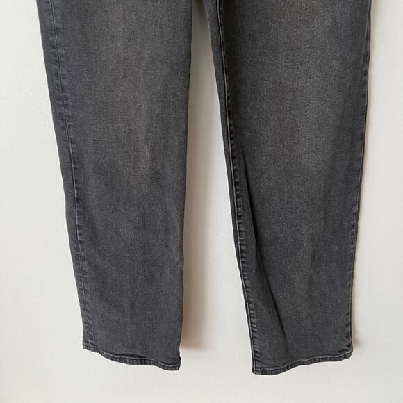 Levi's Ribcage Straight Full Length Jeans Say No Go Gray Women's Size 26 - Picture 3 of 11